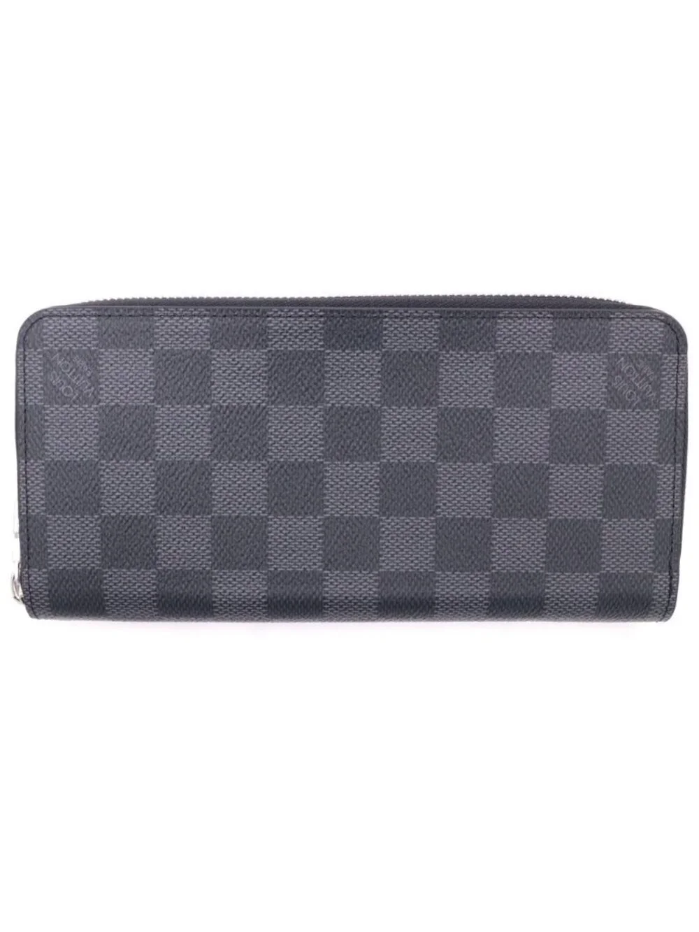 Louis Vuitton Damier Graphite Zippy Wallet Vertical Zip Around Black